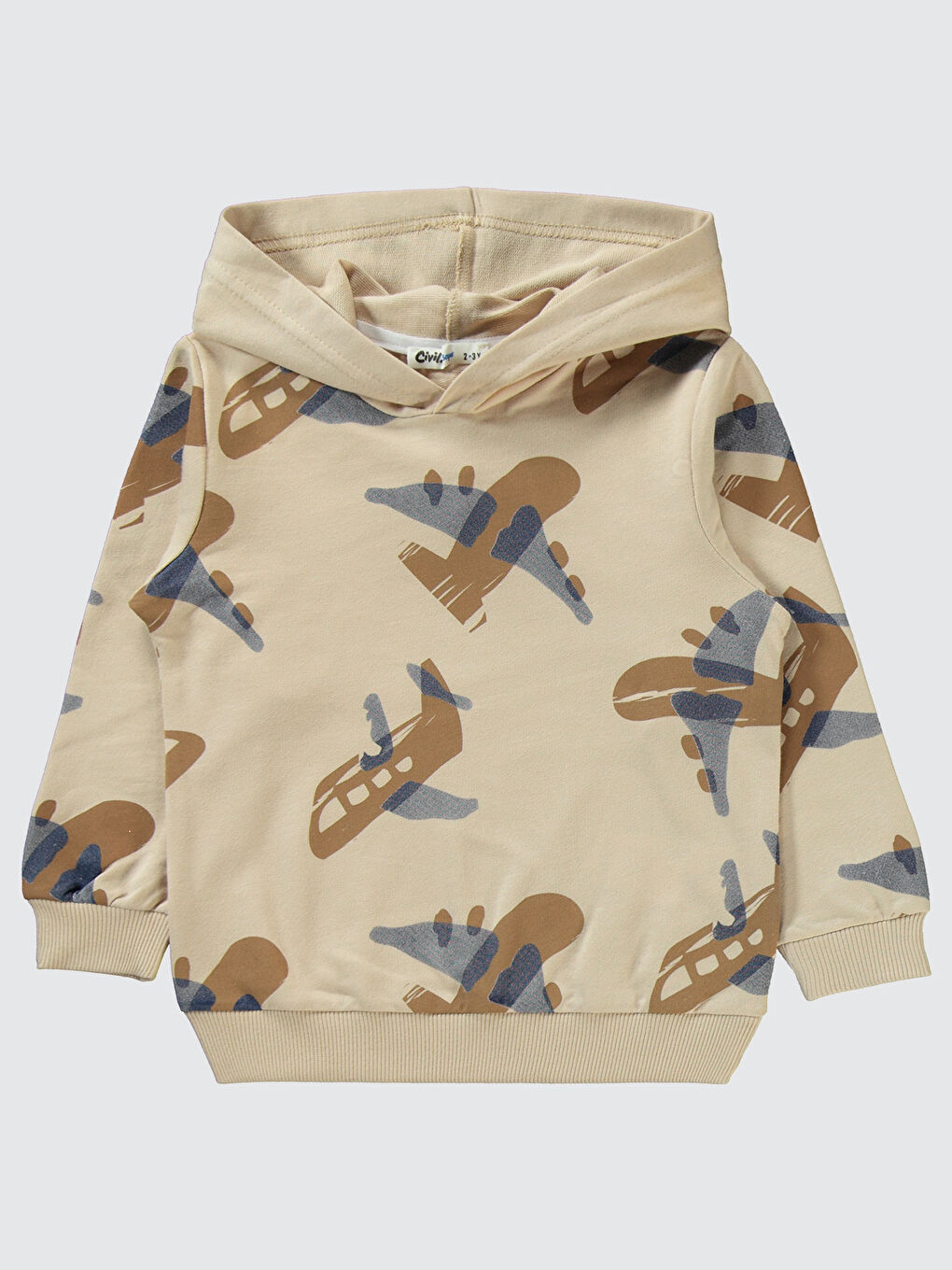 Erkek Çocuk Eşofman Takımı 2-5 Yaş Bej-2