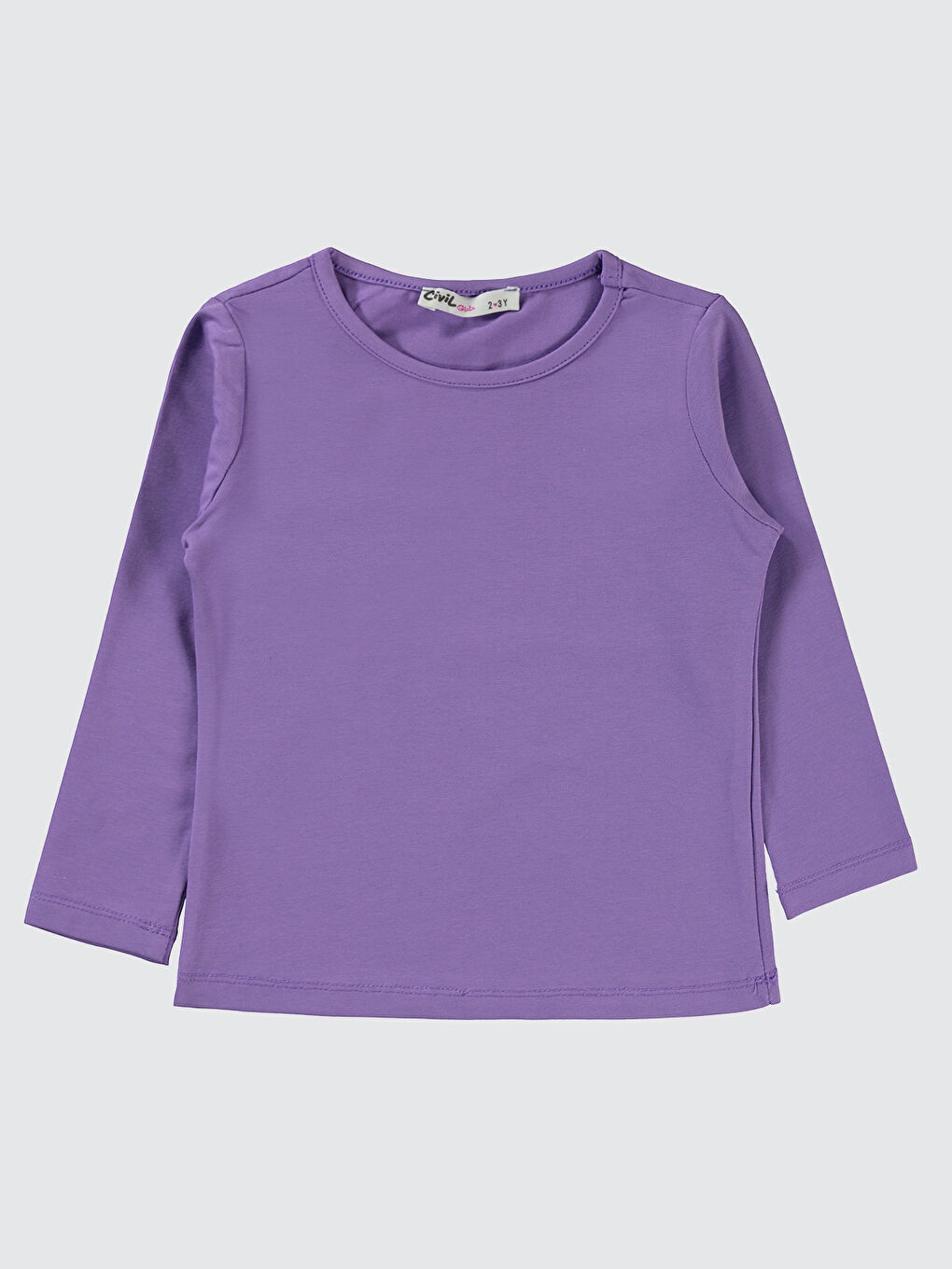 Lila Kız Çocuk Sweatshirt 2-5 Yaş Meta Leylak