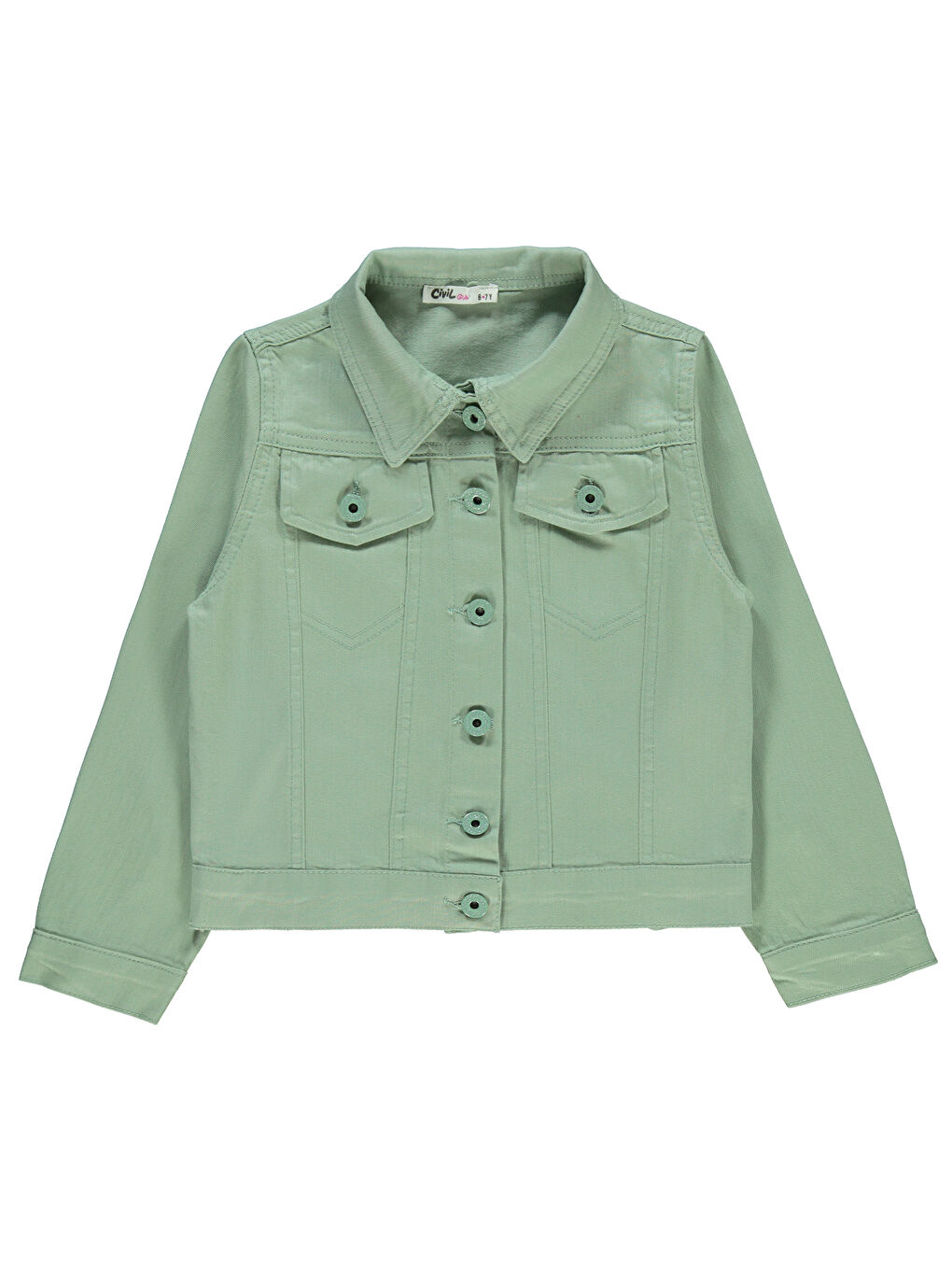 Turkuaz Girls Kız Çocuk Ceket 6-9 Yaş Su Yeşili