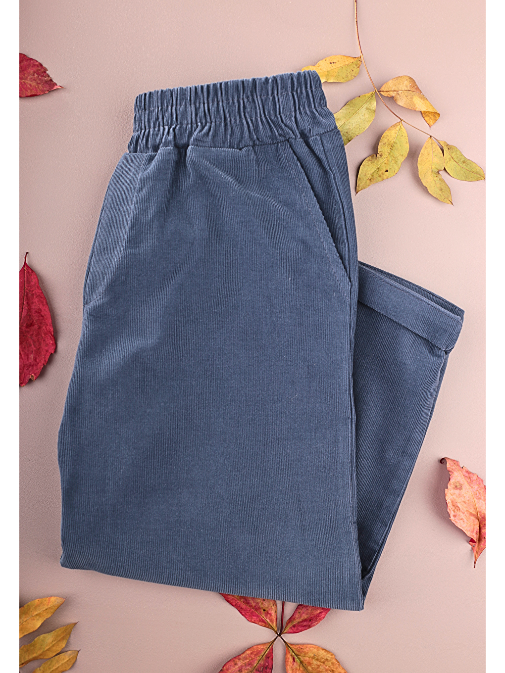 Kadife Pantolon 4-12 Yaş Lacivert