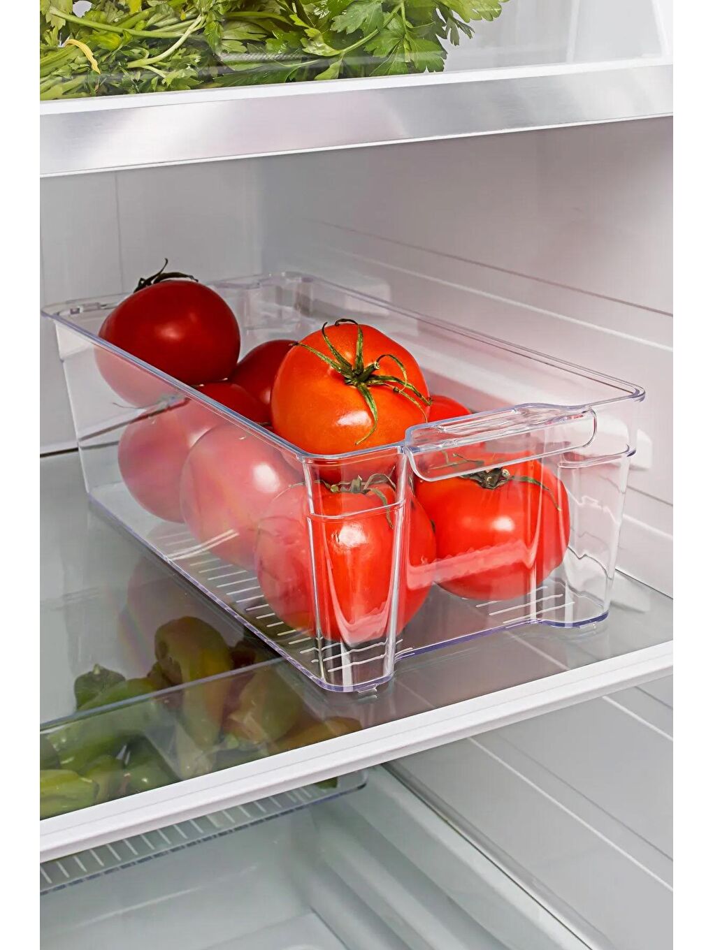 Renksiz Te-194 Buzdolabı Içi Düzenleyici Organizer Kapak Içi Düzenleyici Buzdolabı Sepeti Saklama Kabı-3