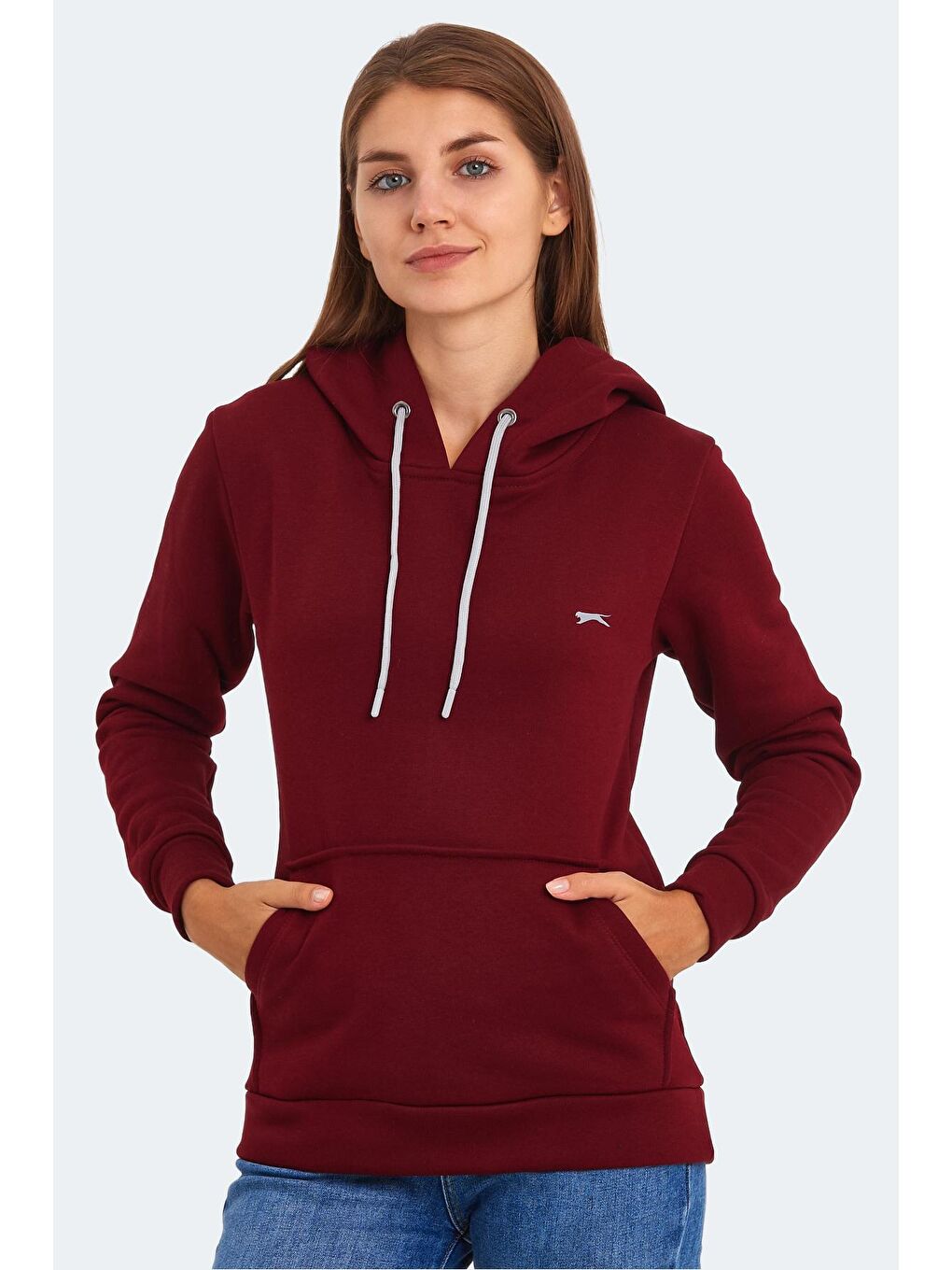 SLAZENGER Bordo KESHIAN Kadın Sweatshirt Bordo