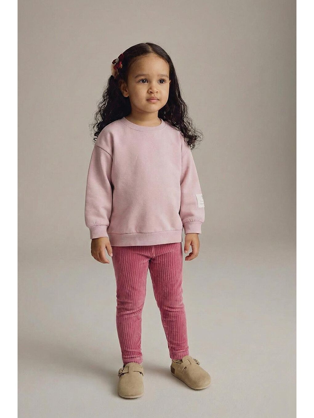 Sweatshirt Takım 2-10 Yaş Pudra Pembe