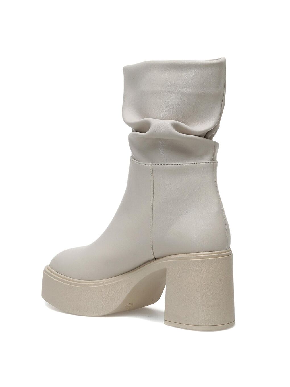 MELA 2PR Bej Kadın Topuklu Çizme-2