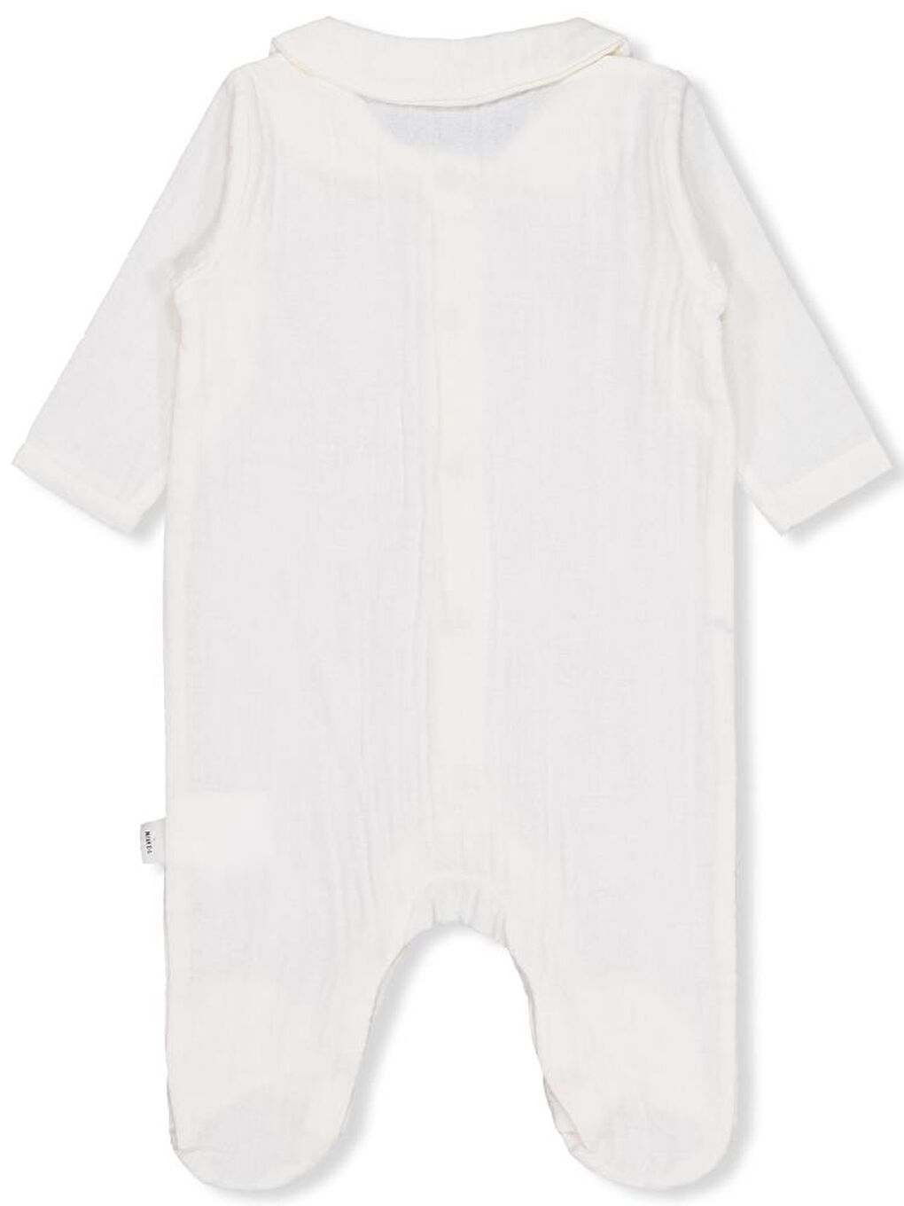 Baby Yakalı Ayıcık Baskılı 1-9 Ay Tulum - Ekru 1-3 Ay