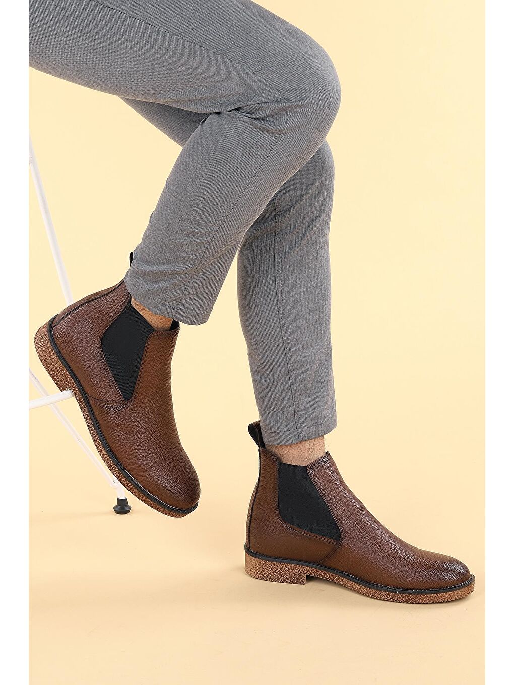 Kahverengi 5100 Cilt Termo Taban Erkek Bot Ayakkabı-1