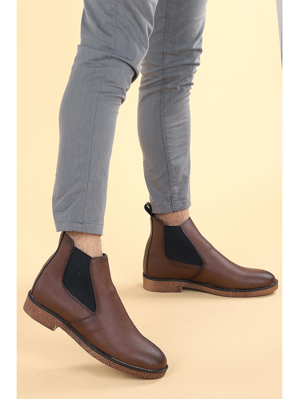 Kahverengi 5100 Cilt Termo Taban Erkek Bot Ayakkabı-2