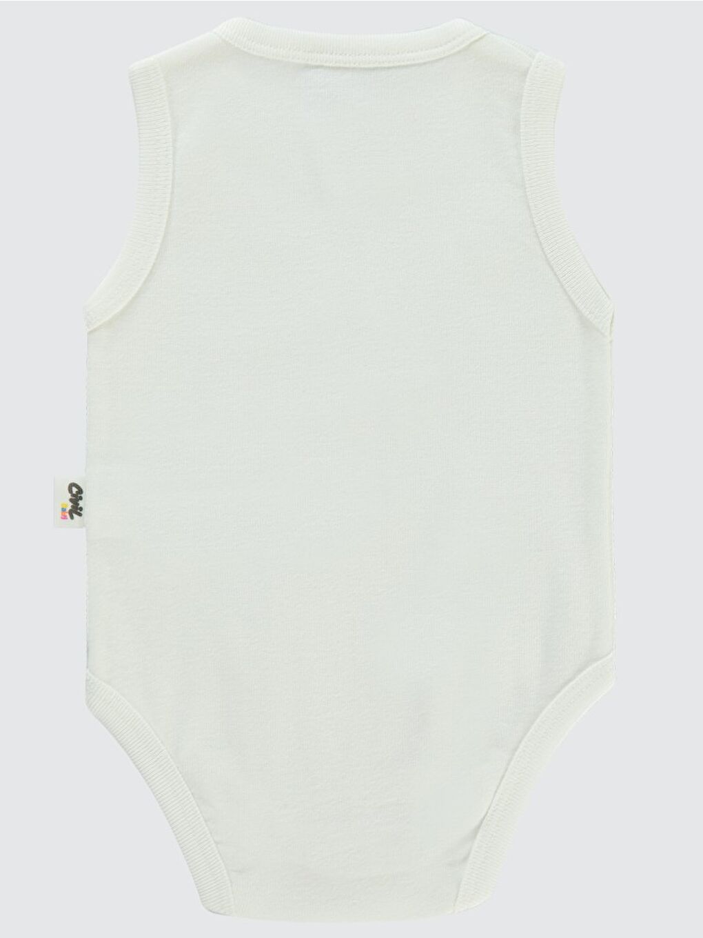 Baby Düz Sıfır Kol Çıtçıtlı Badi - Beyaz 0-1 Ay