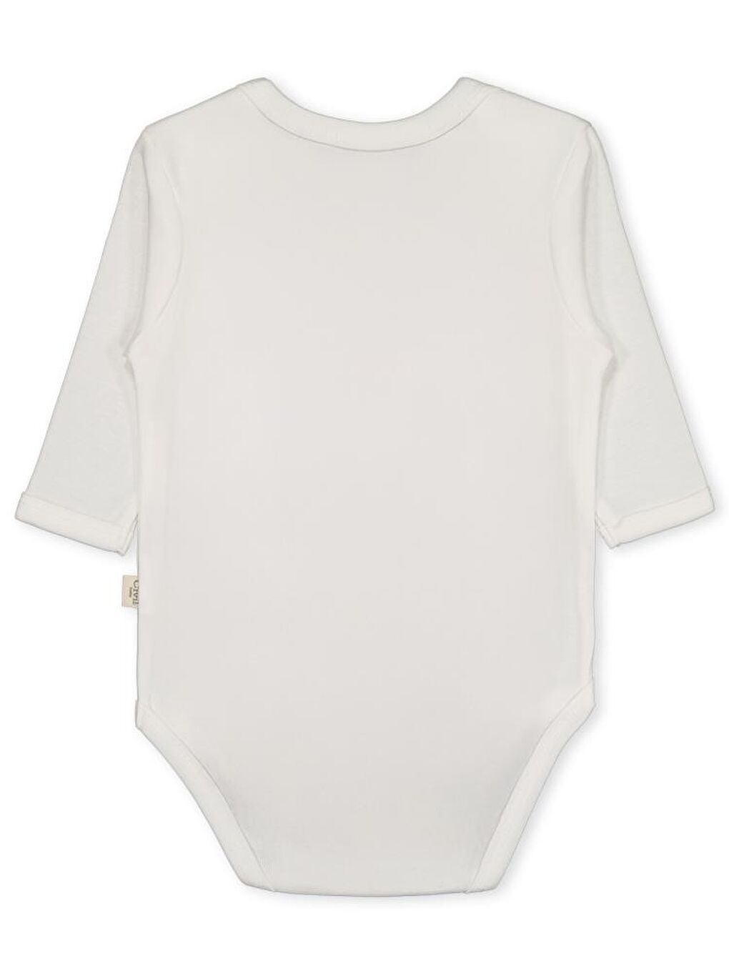 Baby Düz Uzun Kol 3-9 Ay Çıtçıtlı Badi - Beyaz 3-6 Ay-7