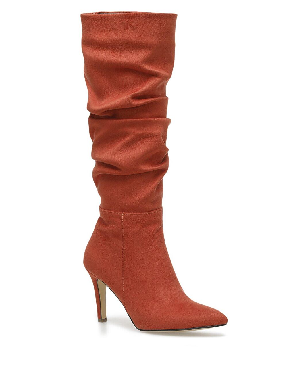 VINY 2PR Turuncu Kadın Topuklu Çizme-1