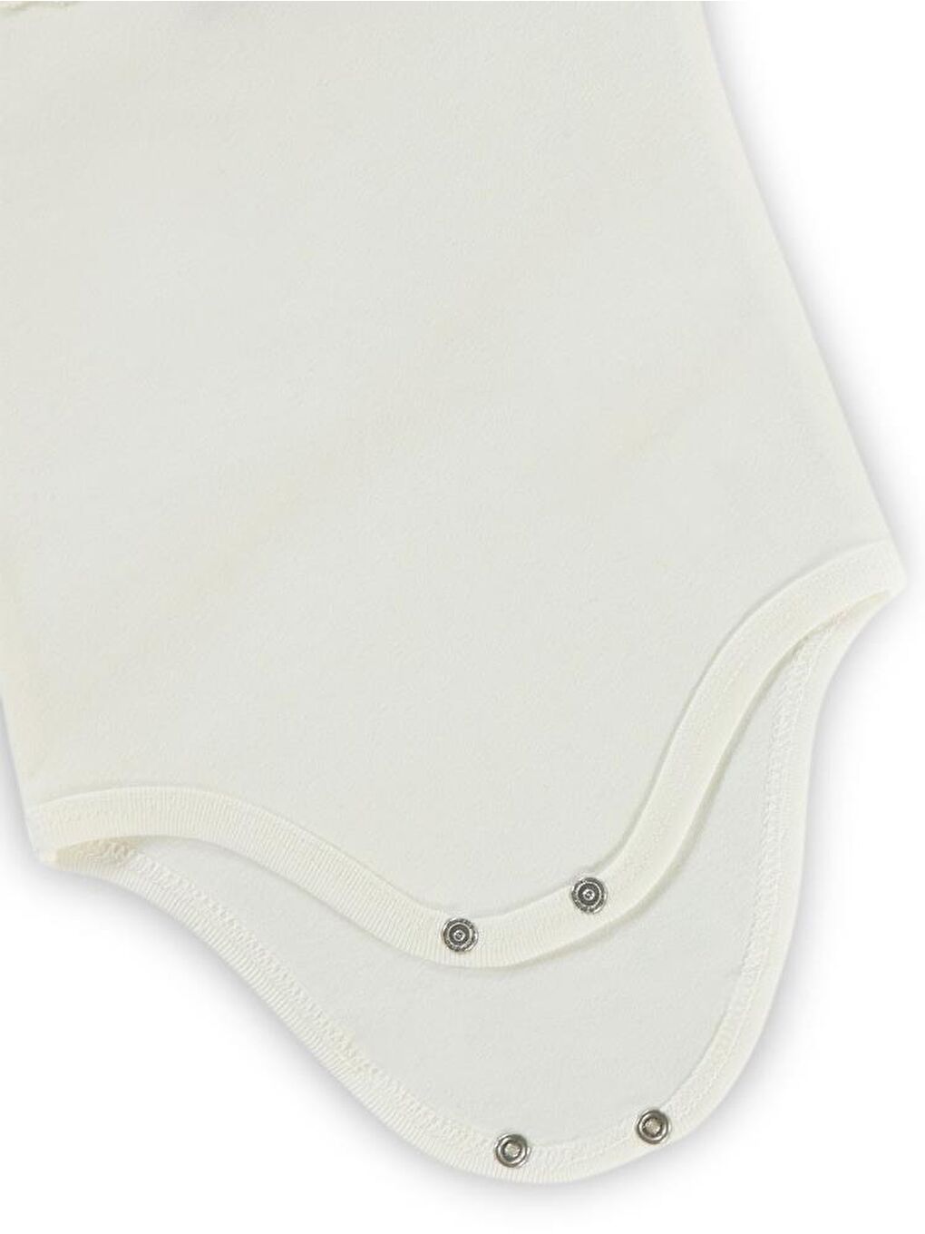 Baby Penye İp Askılı Dantelli 3-9 Ay Kız Çıtçıtlı Badi - Ekru6-9 Ay-1