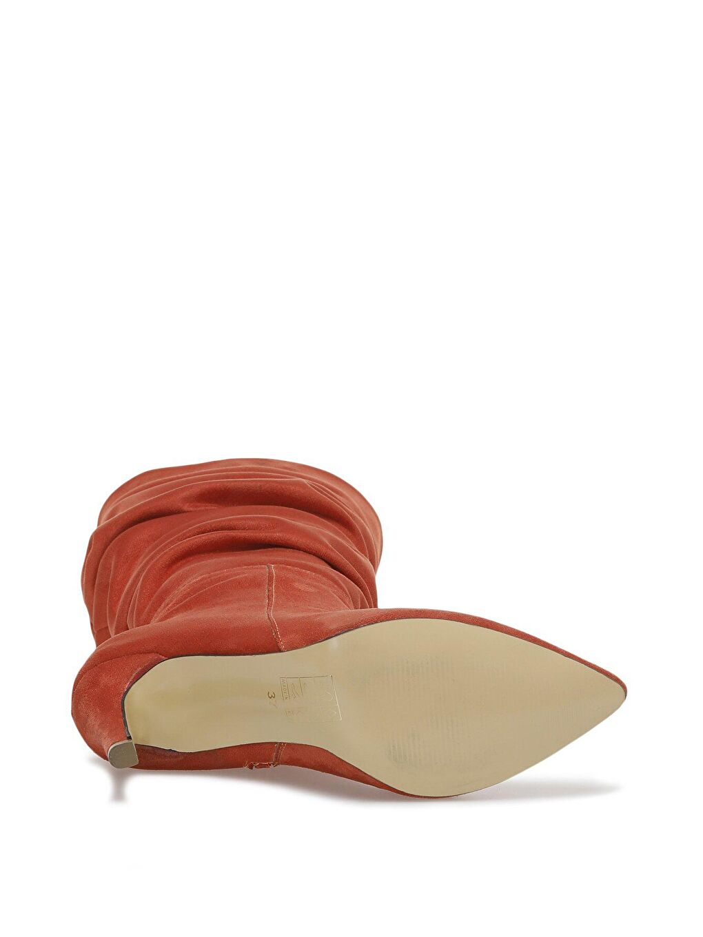 VINY 2PR Turuncu Kadın Topuklu Çizme-3