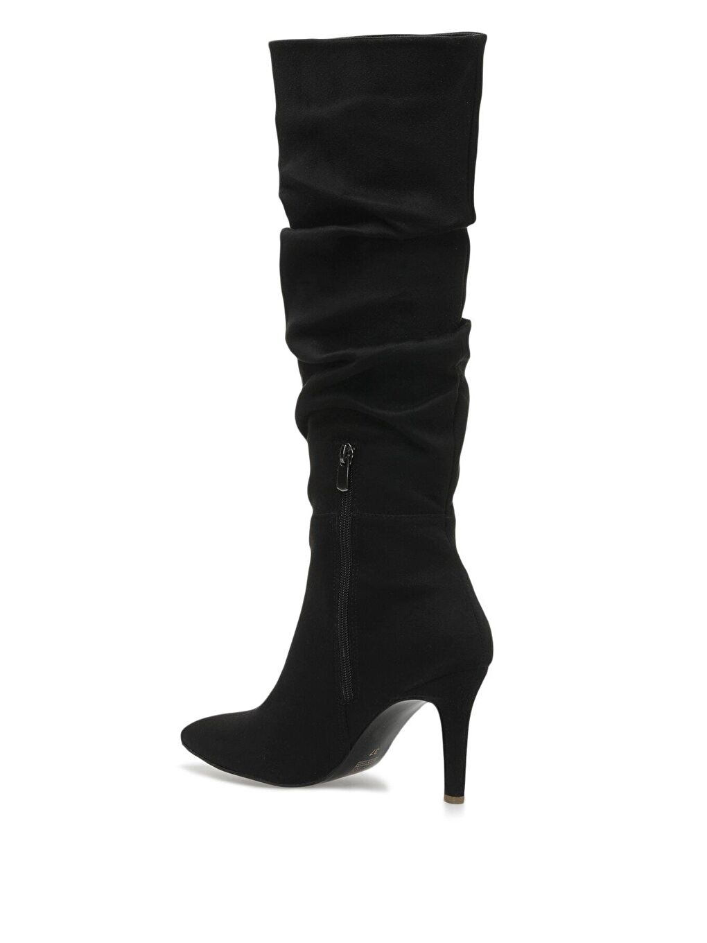 VINY 2PR Siyah Kadın Topuklu Çizme-2