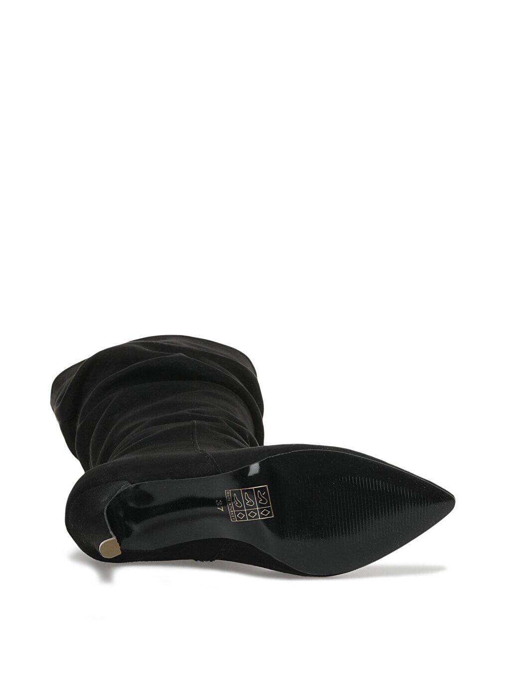 VINY 2PR Siyah Kadın Topuklu Çizme-3