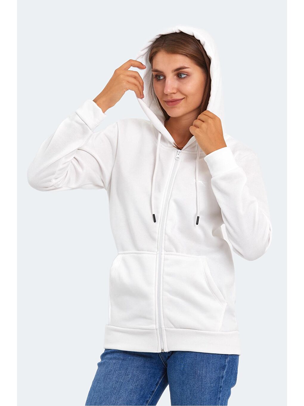 SLAZENGER KATYA Kadın Sweatshirt Beyaz