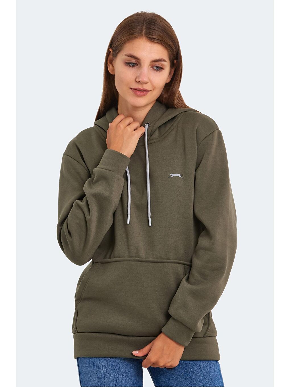 SLAZENGER Haki KESHIAN Kadın Sweatshirt Haki - 3