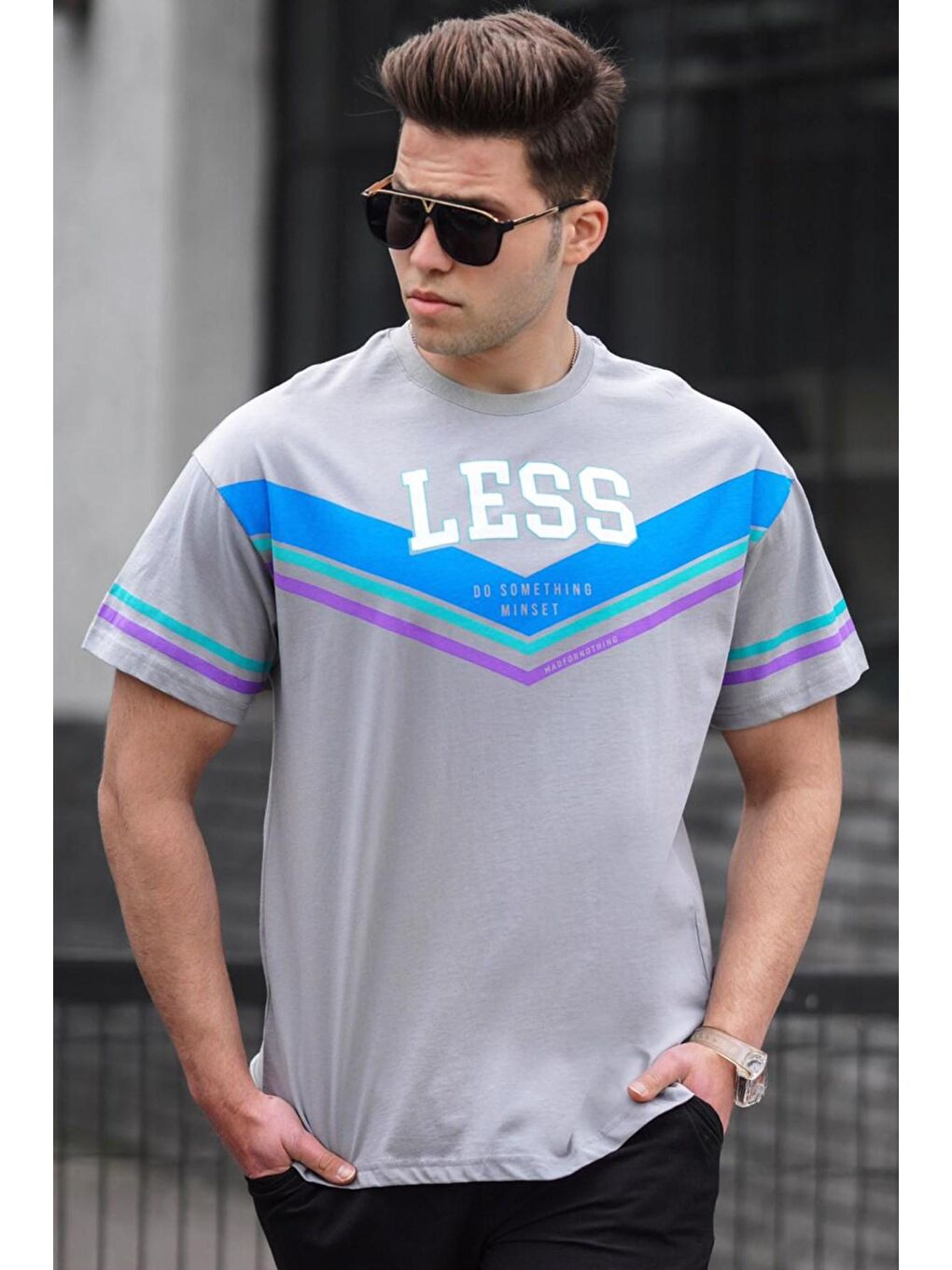 Gri Erkek Tişört 5211