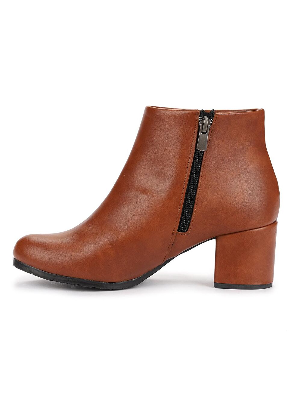 Kahverengi 520 Cilt 6 Cm Topuklu Termo Taban Kadın Bot Ayakkabı-4