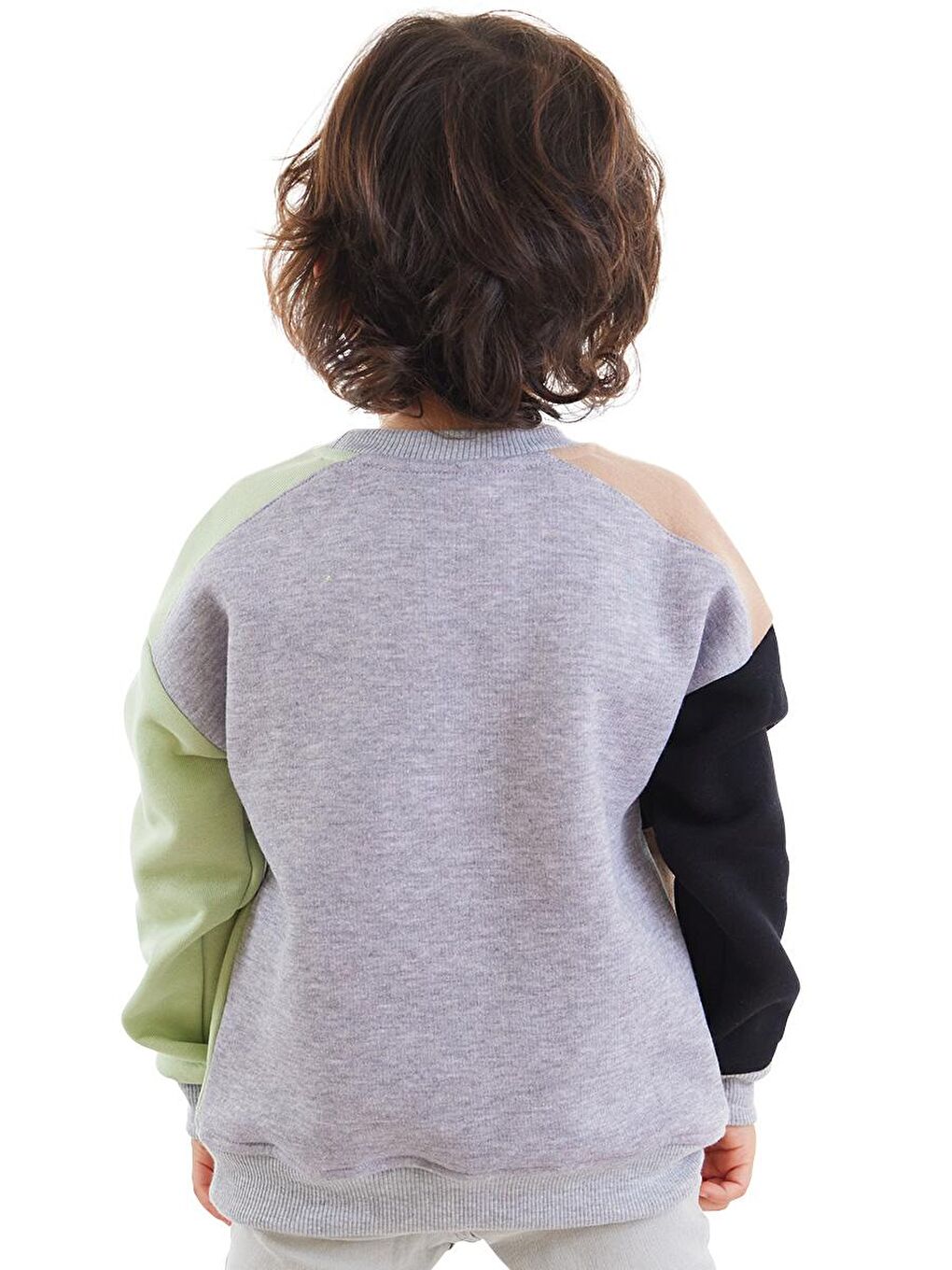 Denokids Siyah Rakun Ve Ayı Erkek Çocuk Sweatshirt - 1