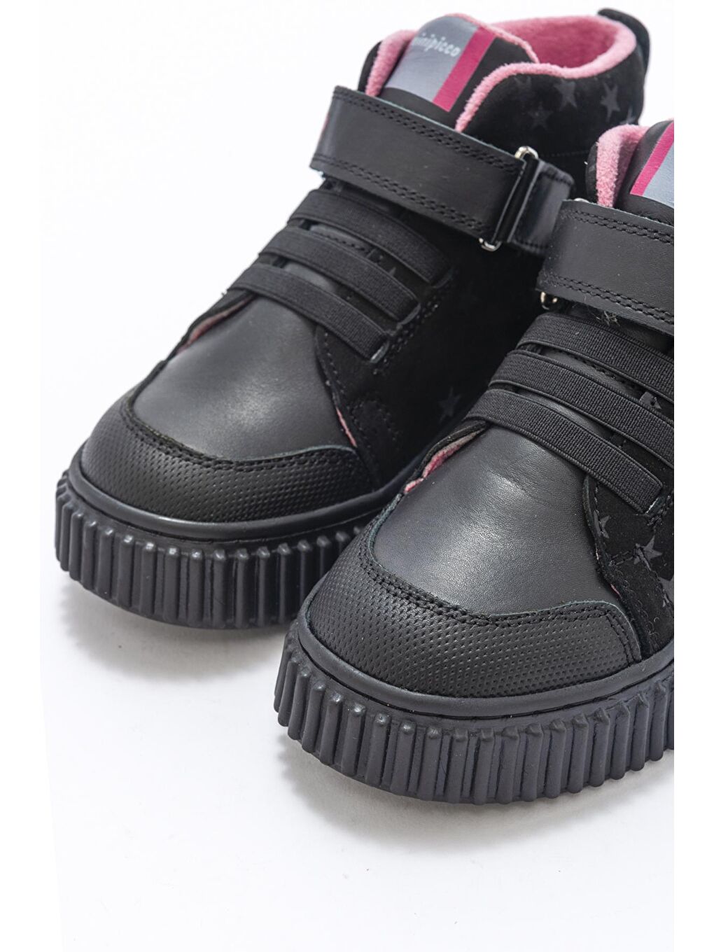 Kız Çocuk Siyah Hakiki Deri Anatomik Günlük Bot-1