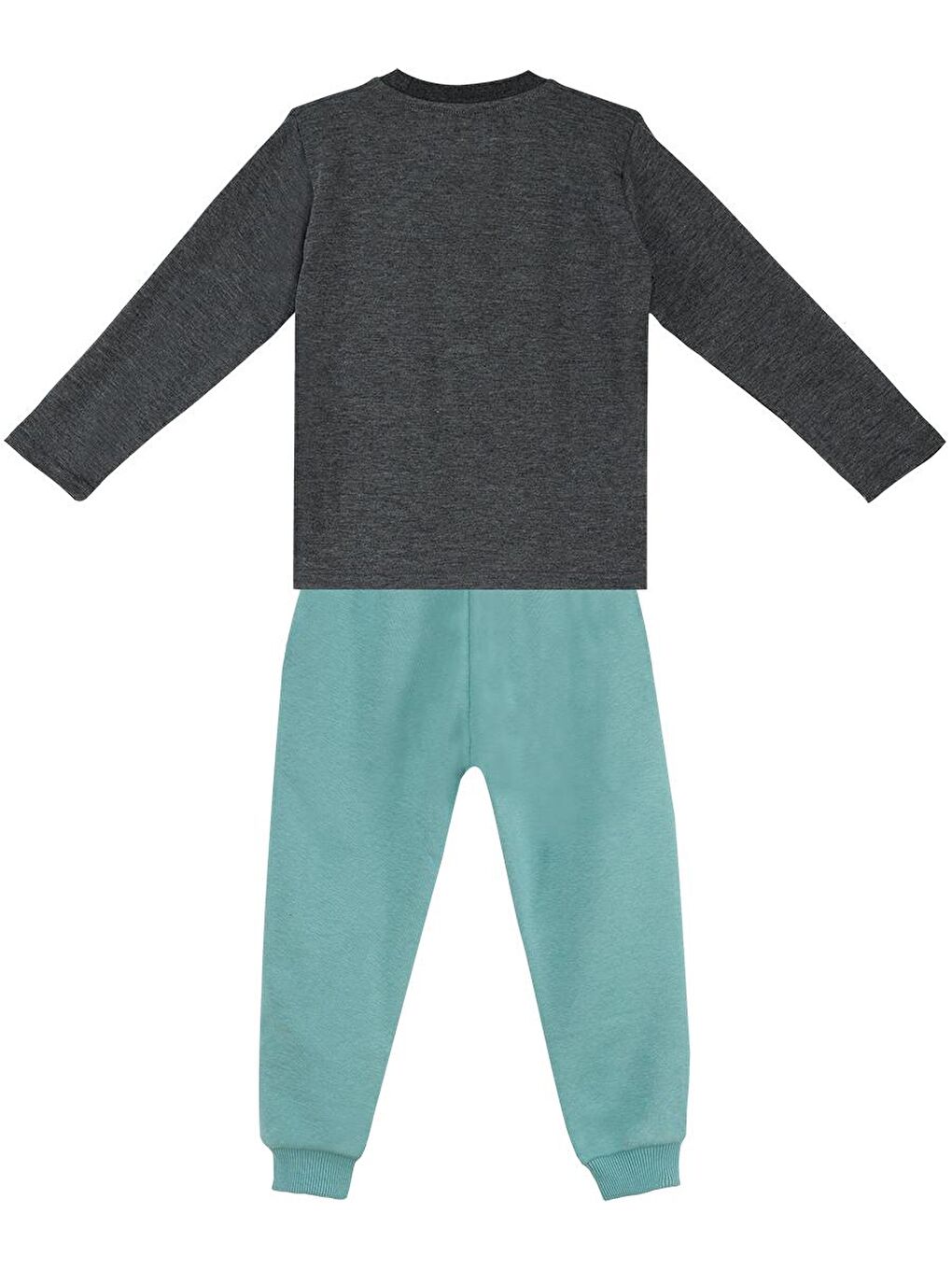 Haki Dino Kazıda Erkek Çocuk Tişört Eşofman Takım-3