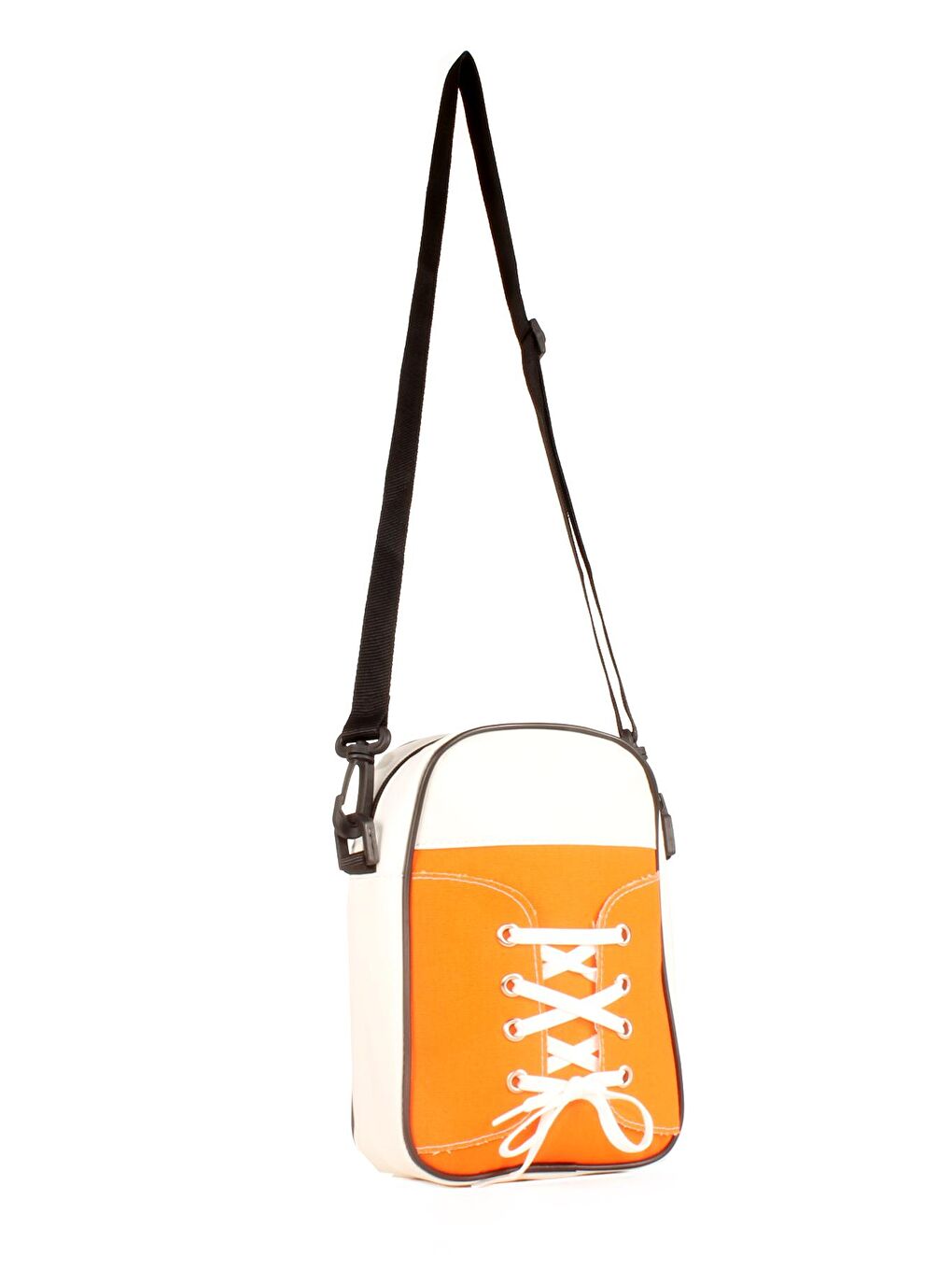 Turuncu Kadın Bağcık Detaylı Ayakkabı Model Çapraz ve Omuz Çanta (20628)