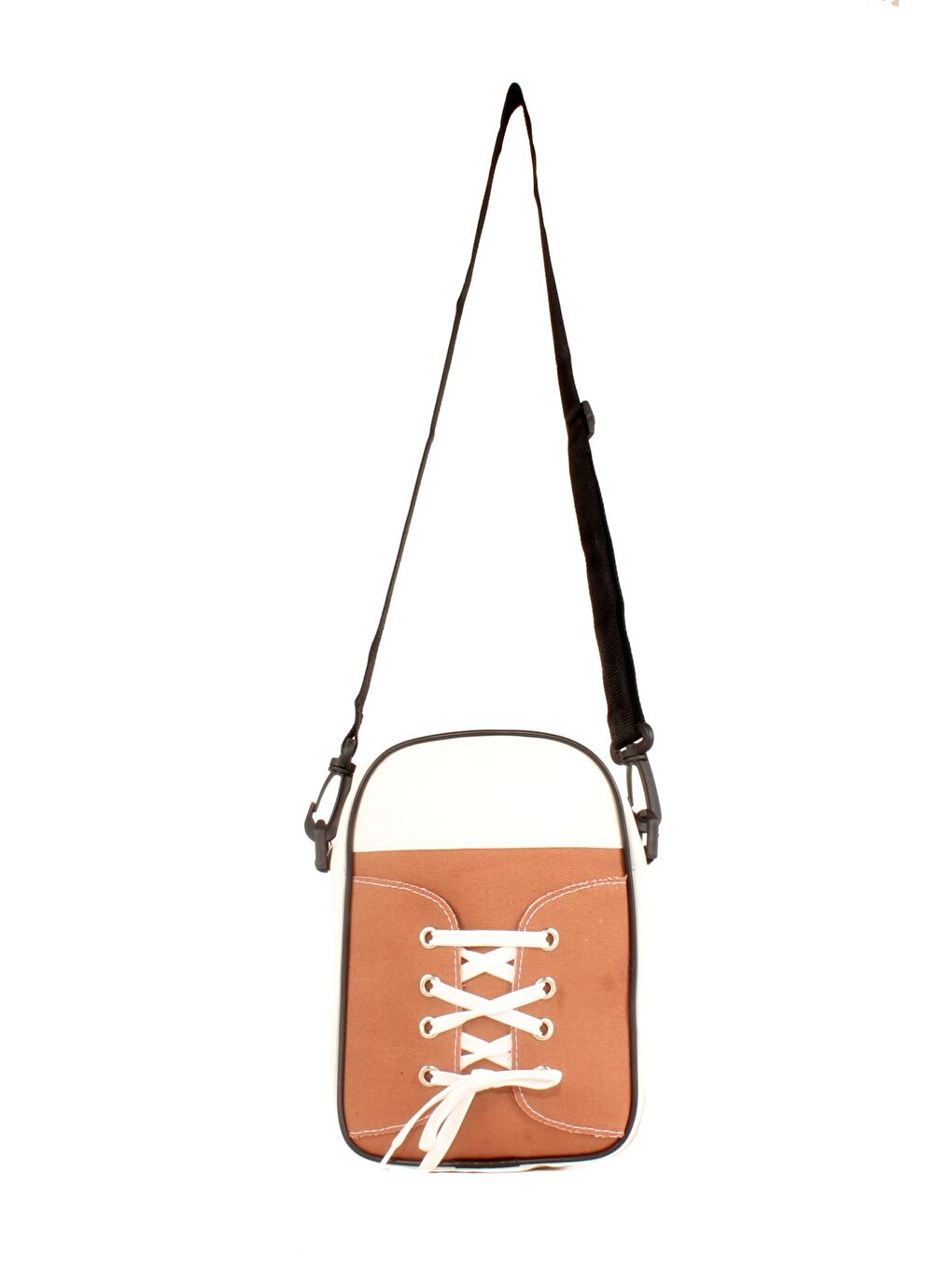 Kahverengi Kadın Bağcık Detaylı Ayakkabı Model Çapraz ve Omuz Çanta (20628)-1