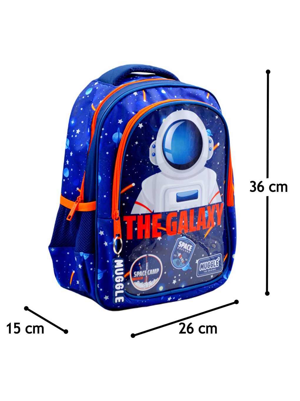 2 Bölmeli Galaxy Lacivert Okul Sırt Çantası (MU-0839)-1