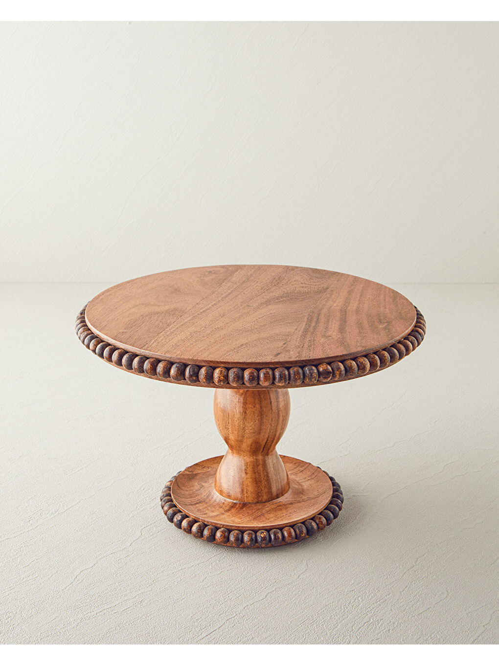 Rustique Akasya Kek Standı 30x19 cm Kahverengi