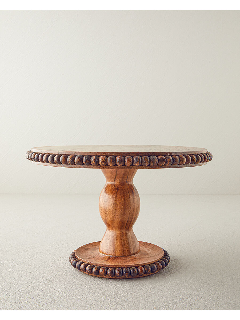 Rustique Akasya Kek Standı 30x19 cm Kahverengi-1