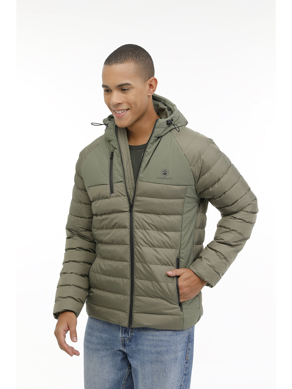 ML TOAS 1TOAS01 3PR Haki Erkek Kapüşonlu Mont-5