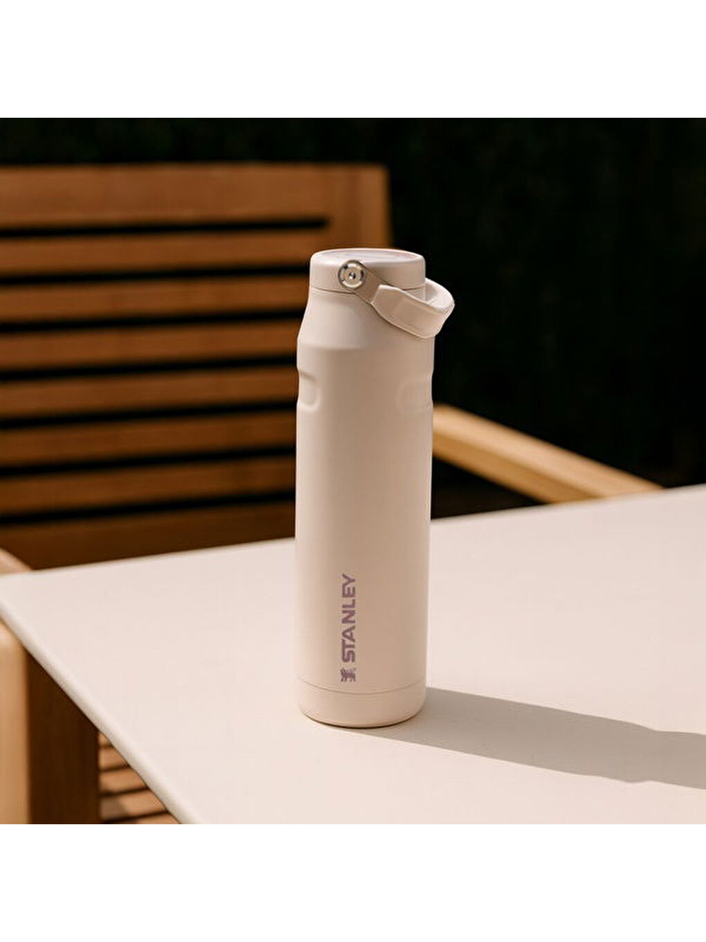 Pembe Termos The Ice Flow Bottle Flip Straw Rose Quartz - 1060 ml-3