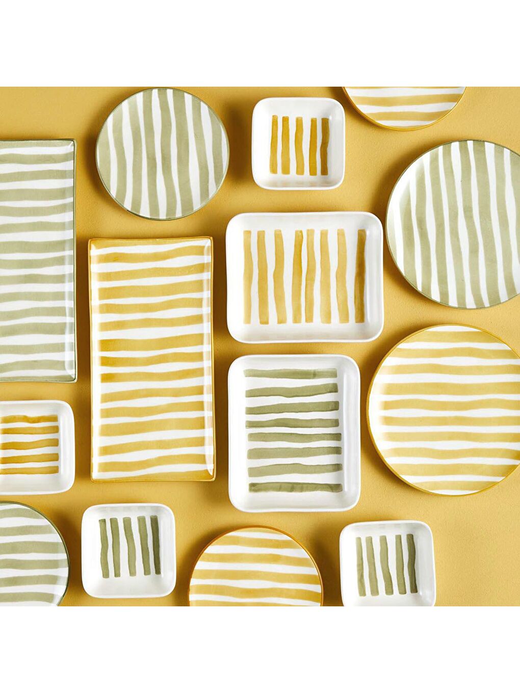 Natura Seramik Pasta Tabağı Haki-2