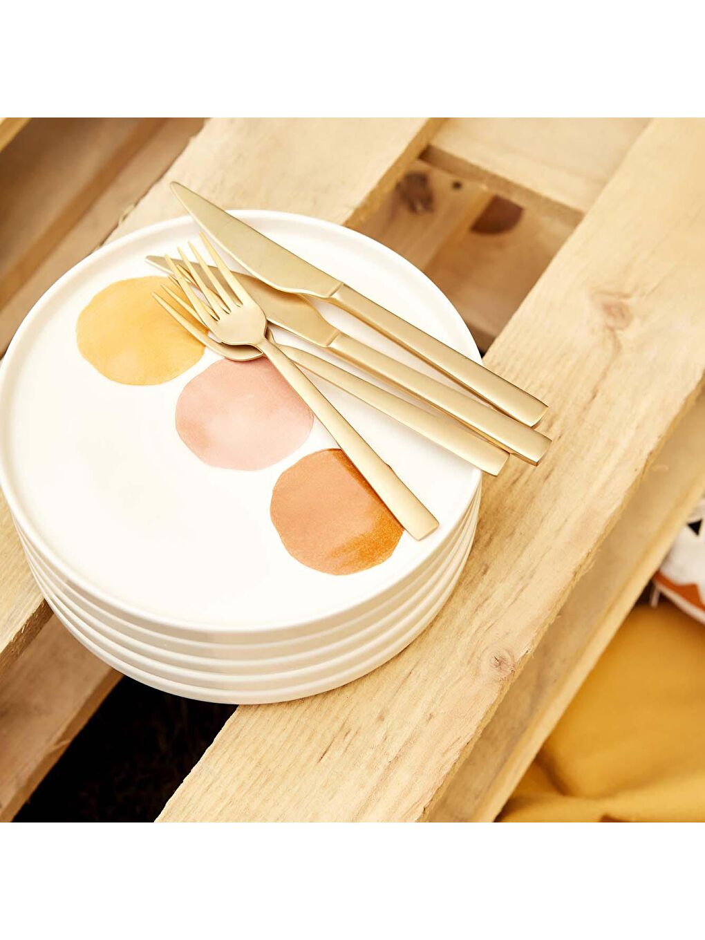 Pembe Circles Seramik Pasta Tabağı-2