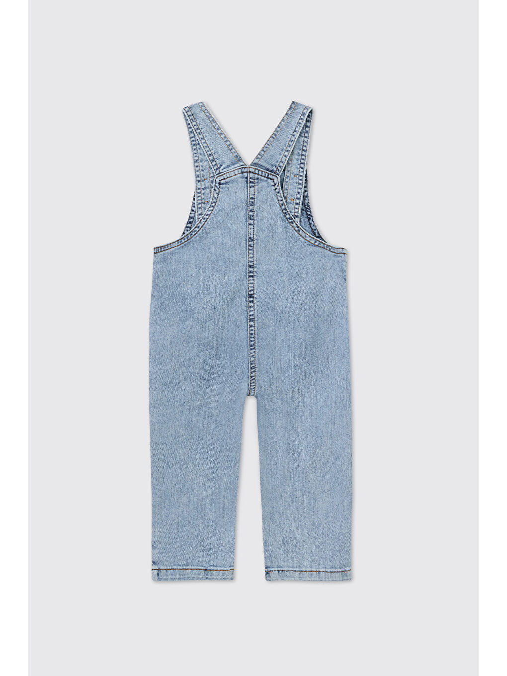 Kız Bebek Mavi Jean Salopet-1