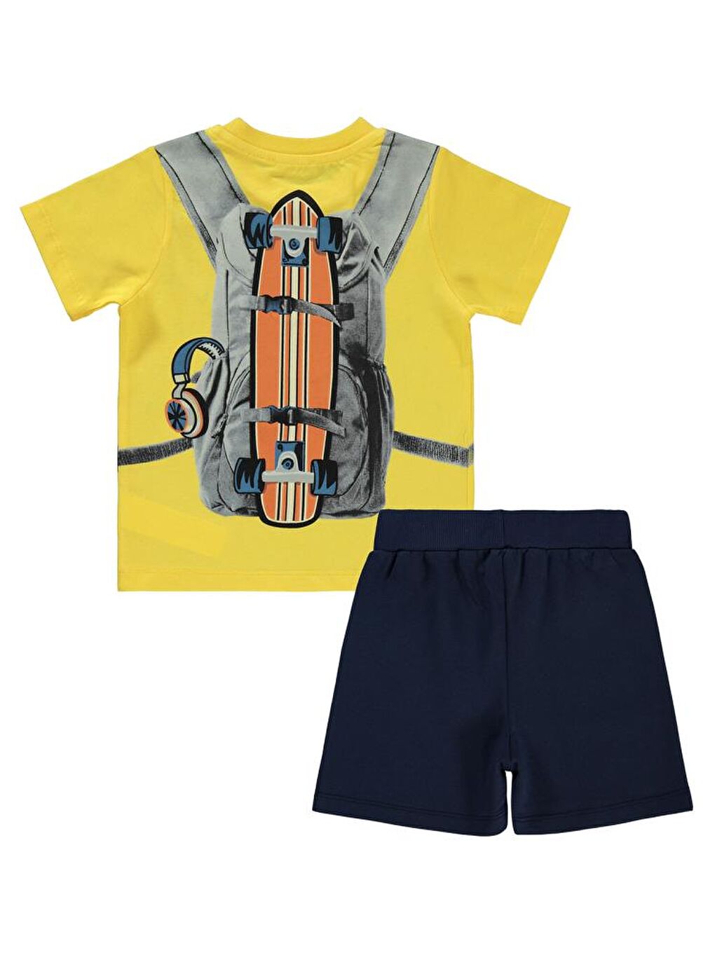 Boys Çanta Baskılı 2-5 Yaş Takım - Sarı 2-3 Yaş-2