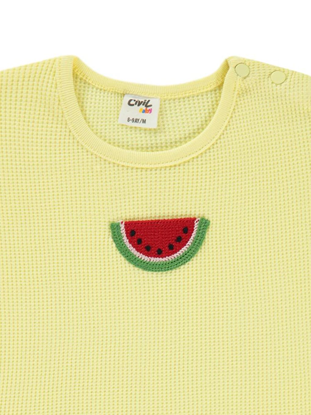 Baby Mobil Aksesuarlı 6-18 Ay Tişört - Sarı 6-9 Ay-2
