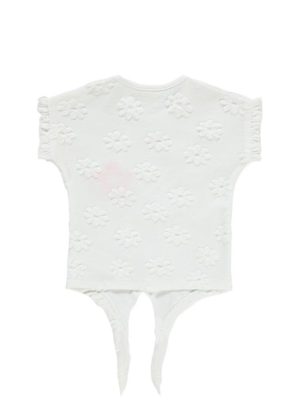 Baby Papatya Kabartmalı Nakışlı 6-18 Ay Tişört - Ekru9-12 Ay