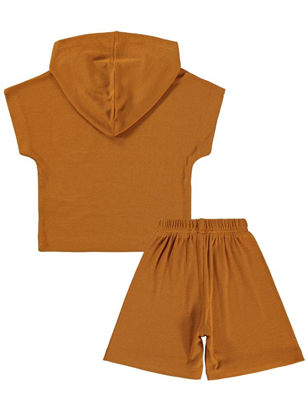 Kahverengi Boys Yarasa Kol Kapüşonlu 2-5 Yaş Takım - Turuncu2-3 Yaş-1