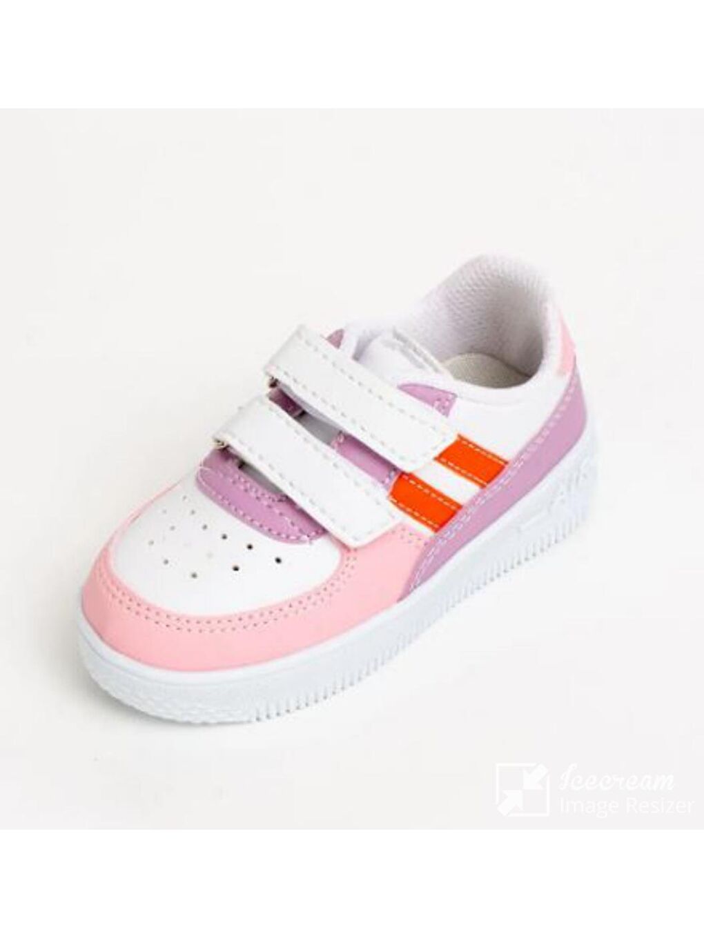 Pembe Potin Pudra Pembe Rahat Taban Cırtlı Unisex Çocuk Sneakers 001-700-23 - 1