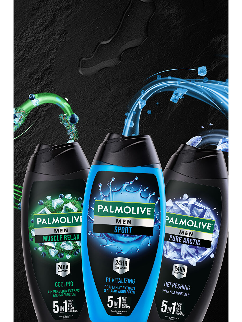 Men Cooling 5ü1 Arada Magnezyum ve Mentollü Serinlik Veren Duş Jeli 500 ml-6