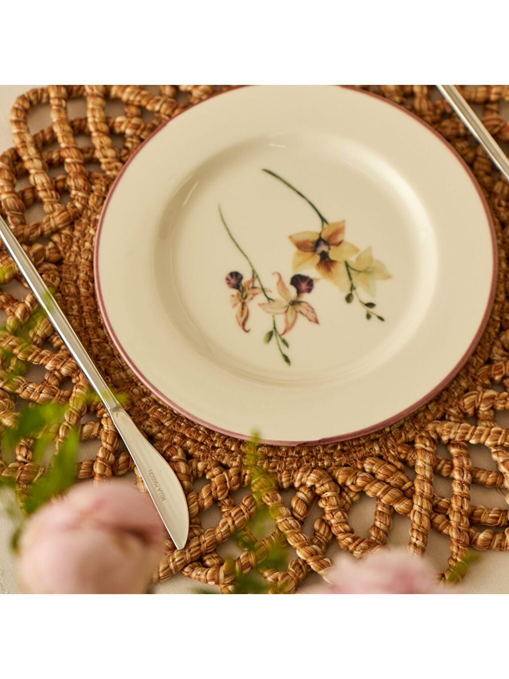 Karışık Garden 12 Parça 4 Kişilik Porselen Kahvaltı Takımı-3