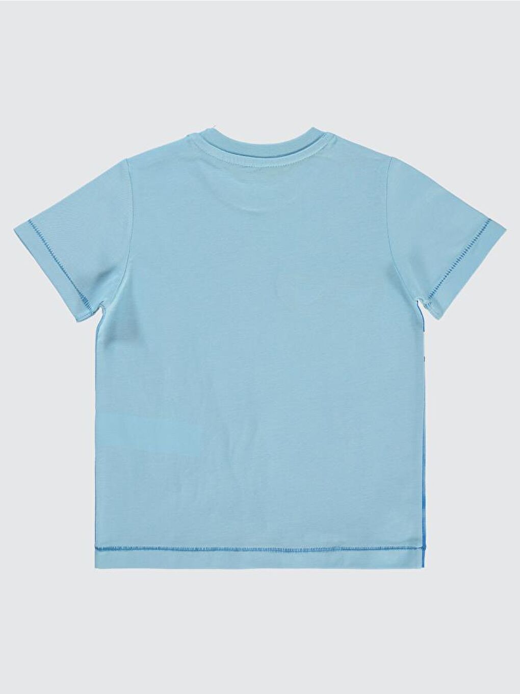 Boys Köpek Balığı Baskılı Gözlük Nakışlı 2-5 Yaş Tişört - Mavi2-3 Yaş