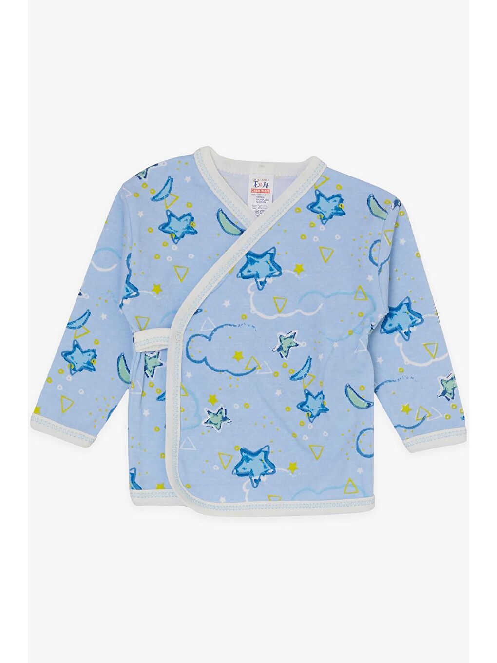 Erkek Bebek Hastane Çıkışı 5 li Gökyüzü Temalı Açık Mavi (0-3 Ay)-2