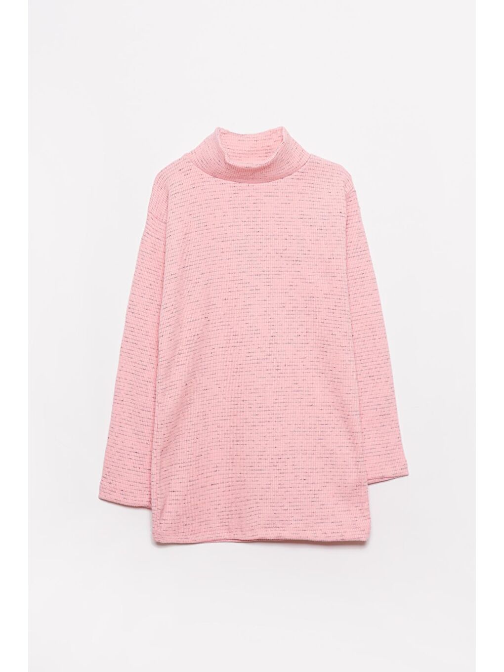 JackandRoy Pembe Boğazlı Yaka Uzun Kollu Kız Çocuk Sweatshirt