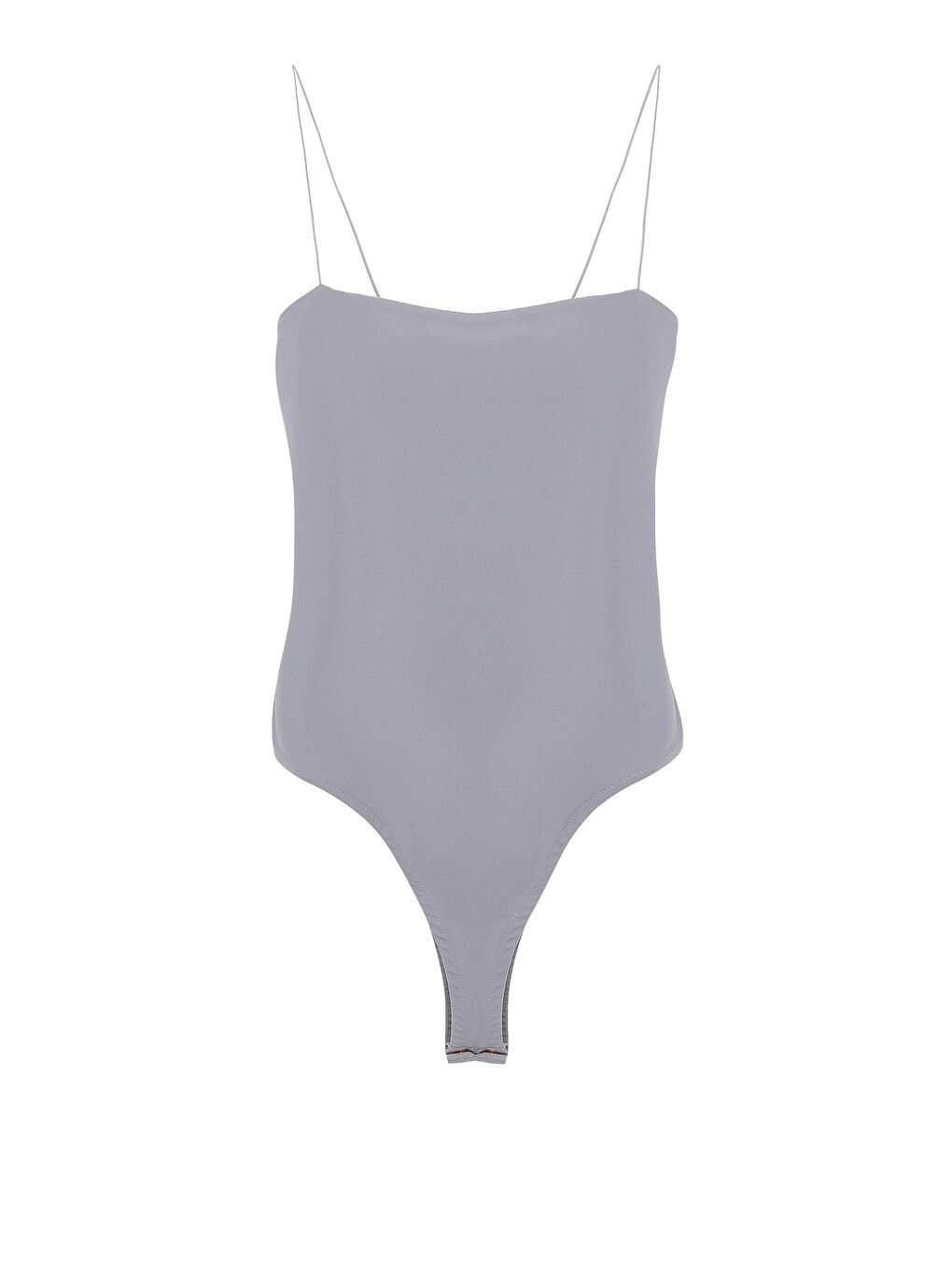 QUZU Gri İnce Askılı Bodysuit Gri - 1