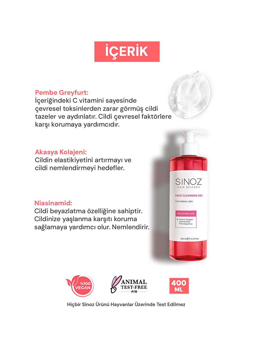 Normal Ciltler İçin Yüz Temizleme Jeli 400ml-2