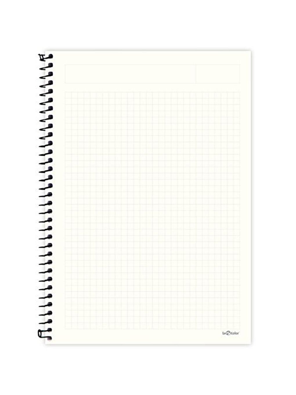 LE COLOR Kırmızı Eco Kraft Defter Kareli 200 syf Kırmızı 17x24 cm - 1