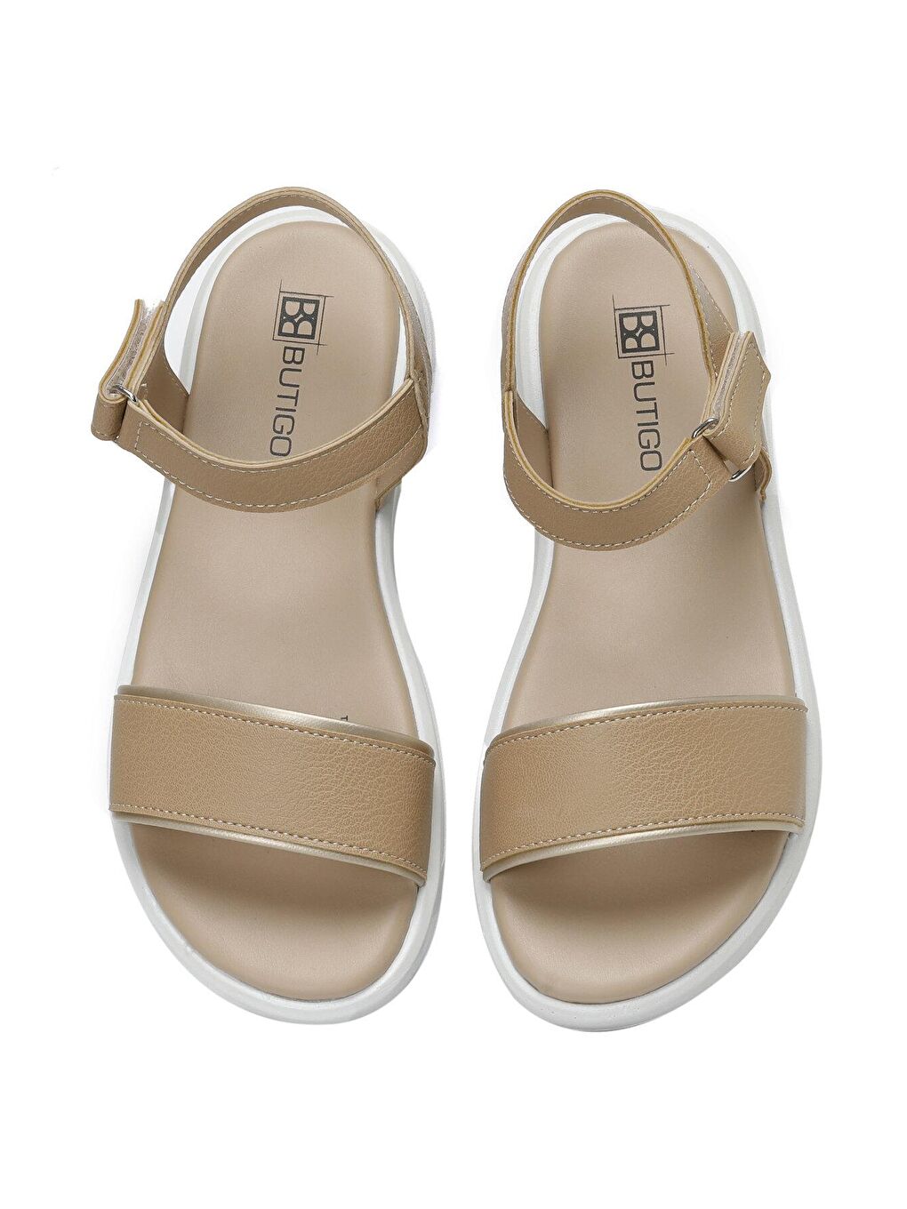 Kahverengi 23S-056 3FX Taba Kadın Düz Sandalet-3