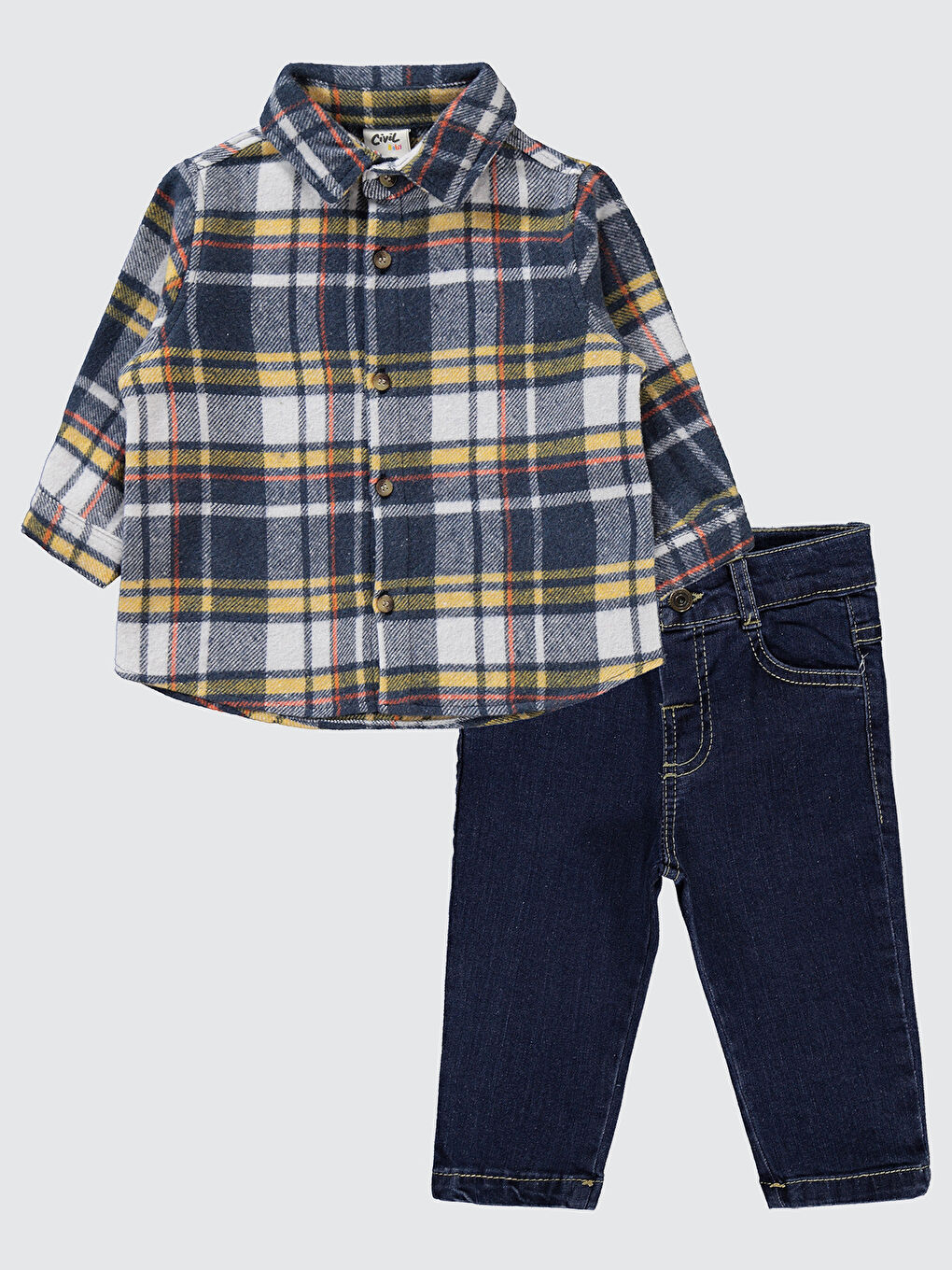 Baby Erkek Bebek Takım 6-18 Ay Mavi-1